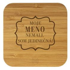 JK DESIGN Bezdrôtová nabíjačka 5W "Moje meno nemali.Som jedinečná!"