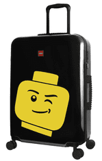 LEGO Príručný kufor Colour Box Minifigure Head 20" Black