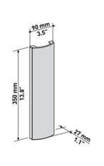 Meliconi Kryt na vedenie káblov 480519 BK Kryt pro vedení kabelů, 35cm