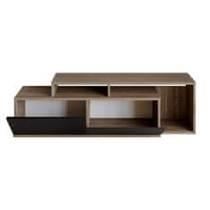 Hanah Home TV stolík Nexera 149,8 cm orech/čierna