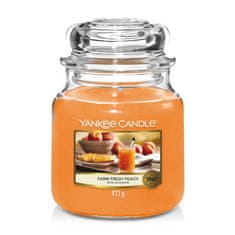 Yankee Candle vonná sviečka Farm Fresh Peach (Čerstvá farmárska broskyňa) 411g