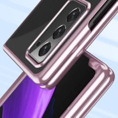 IZMAEL Plating Case Hard puzdro pre Samsung Galaxy Z Fold 2 5G - Čierna KP14896