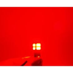 motoLEDy H21W LED žiarovka BAY9S 12-18V CANBUS 650lm červená silná