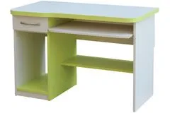 eoshop Počítačový stôl FRED C006 (Prevedenie: Creme zelená)
