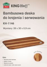 KINGHoff Doska na krájanie 39X30 cm Bambus Kh-1146