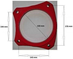 Otočná základová doska k zveráku YORK 125 mm