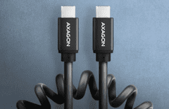 AXAGON kabel, zviti, USB-C na USB-C 2.0, črn (BUCM-CM10TB)