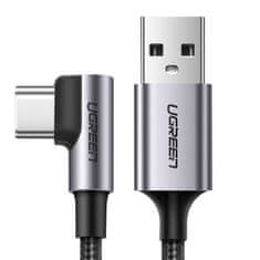 shumee Silný opletený lomený kábel USB - USB-C QC 3.0 3A 2m šedý