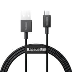 shumee Špičkový kábel USB microUSB kábel pre rýchle nabíjanie 2A 1m čierny