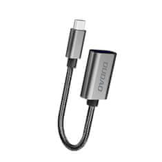 shumee Adaptérový OTG kábel z USB na USB-C, sivý