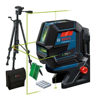 BOSCH Professional kombinovaný laser GCL 2-50 G + RM 10 + BT 150