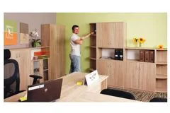 eoshop Skrinka zostavy Office C523 (Prevedenie: Dub bordeaux)