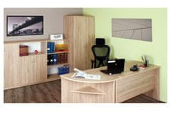 eoshop Regál zostavy Office C521 (Prevedenie: Dub bordeaux)