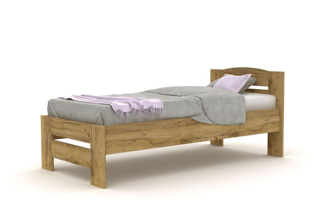 eoshop Laminová posteľ Carol 90×200 L212 (Prevedenie: Dub sonoma)