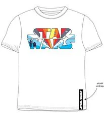 Javoli Detské tričko Star Wars Biele farebný nápis 134-164 cm