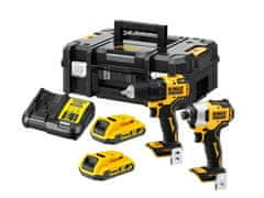 shumee DEWALT COMBO SET 18V DCD708 SKRUTKOVAČ + DCD809 SKRUTKOVAČ 2x2,0Ah TSTAK DCK2061D2T