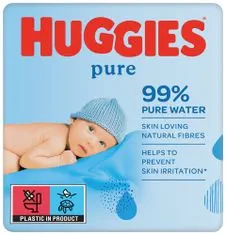 Huggies HUGGIES Pure Triplo Obrúsky vlhčené 56x3 ks