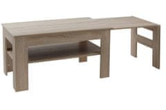 eoshop Konferenčný stôl Ctirad 60×110-147 K140 (Prevedenie: Dub bordeaux)
