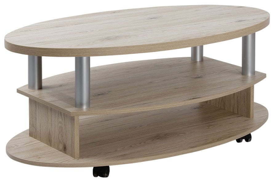 eoshop Konferenčný stôl Hugo 60×110 K166 (Prevedenie: Dub sonoma)