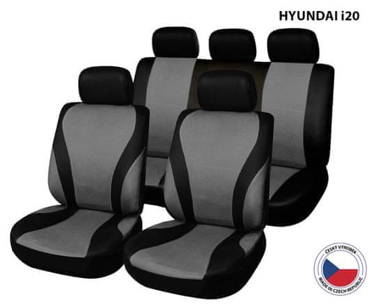 Cappa Autopoťahy Perfetto VG Hyundai i20 čierna / sivá