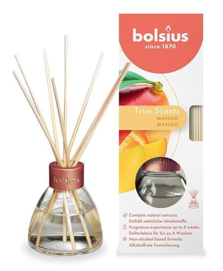 Bolsius Difuzér Bolsius True Scent Mango, vôňa mango, 45 ml