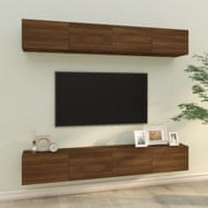 Vidaxl Nástenné TV skrinky 4 ks hnedý dub sonoma 100x30x30 cm