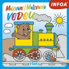 Malování / Maľovanie vodou – Vlaky