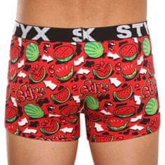 Styx Pánske boxerky art športová guma nadrozmer melouny (R1459) - veľkosť 4XL