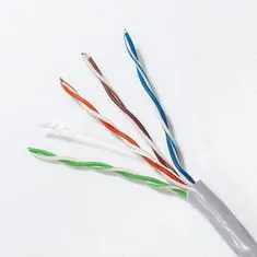 Qoltec Sieťový kábel UTP | CAT5E | 305 m | PVC sivá