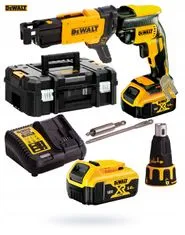 DeWalt DCF620P2K 18V 2x5Ah skrutkovač na sadrokartón