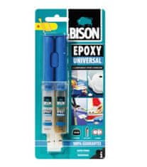 Bison EPOXY UNIVERSAL, vysokopevnostné epoxidové lepidlo so spracovateľnosťou 90 minút 24ML