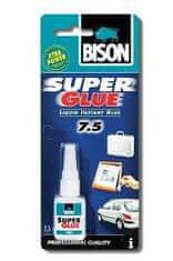 Bison SUPER GLUE PROFI, profesionálne sekundové lepidlo 7,5G