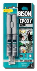 Bison EPOXY METAL pevné, odolné epoxidové lepidlo, tekutý kov, spracovateľnosť 45min 24ML 