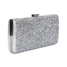 Northix Sparkling Clutch Bag - Strieborná 