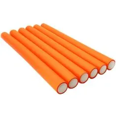 Northix 10x Flexibilné natáčky na vlasy - 3 cm - Oranžová 