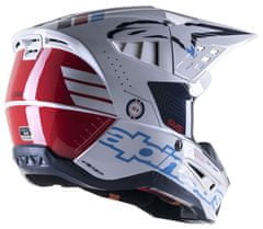 Alpinestars Motokrosová helma S-M5 Action white/blue glossy vel. M