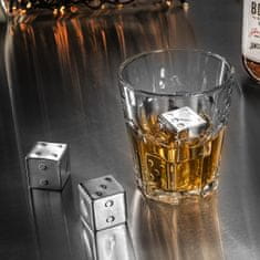 Northix 4x Whisky Stones z nehrdzavejúcej ocele - kocky 