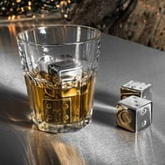 Northix 4x Whisky Stones z nehrdzavejúcej ocele - kocky 