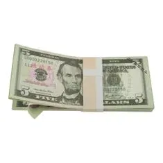Northix Falošné peniaze - 5 amerických dolárov (100 bankoviek) 