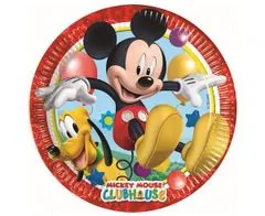 Párty taniere myšiak MICKEY MOUSE - 23 cm - 8 ks