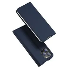 Dux Ducis Skin Pro knižkové kožené puzdro na iPhone 14 Pro Max, modré