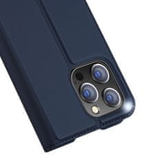Dux Ducis Skin Pro knižkové kožené puzdro na iPhone 14 Pro Max, modré