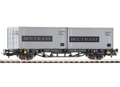 Piko Plošinový vagón Lgs579 2x20ft kontajnér Deutrans DR IV - 57747