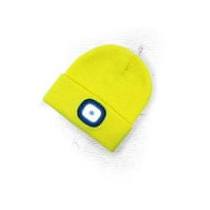 Euronářadí Zimná čiapka s LED svietidlom žltá
