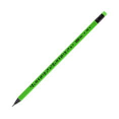 Spokey Trojhranná ceruzka s gumou 48 ks FLUO
