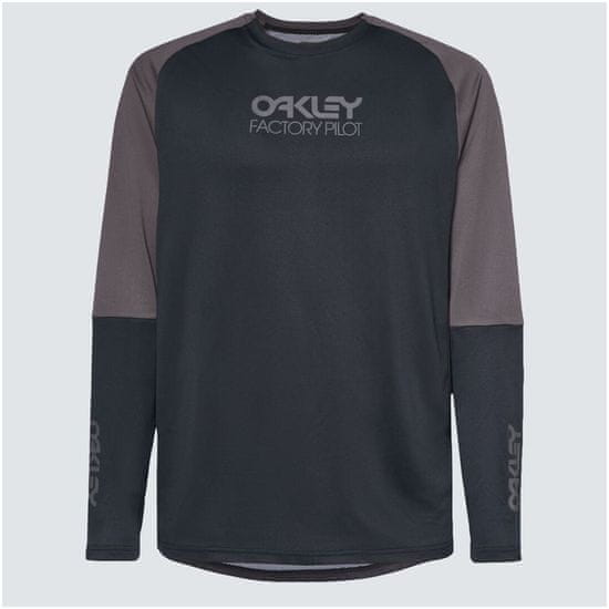 Oakley cyklo dres FACTORY PILOT MTB II Ls iron černo-sivý