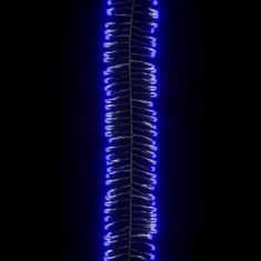 Vidaxl Reťaz so skupinami LED 400 diód modré svetlo 8 m PVC