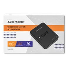 Qoltec Dokovacia stanica M.2 SATA | NGFF | USB 3.1 SSD