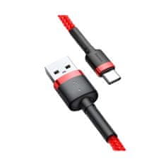 BASEUS Cafule USB-C kábel 3A 1m červený