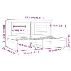 Vidaxl Denná posteľ 80x200 cm borovicový masív